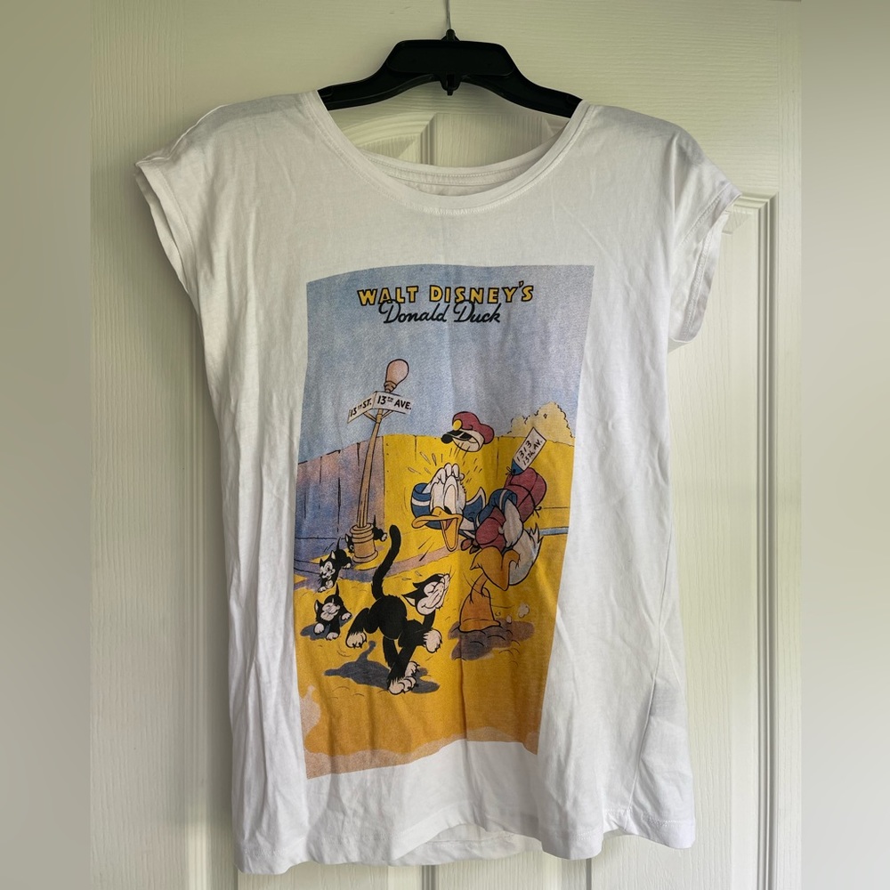H&m x Disney white printed T-shirt